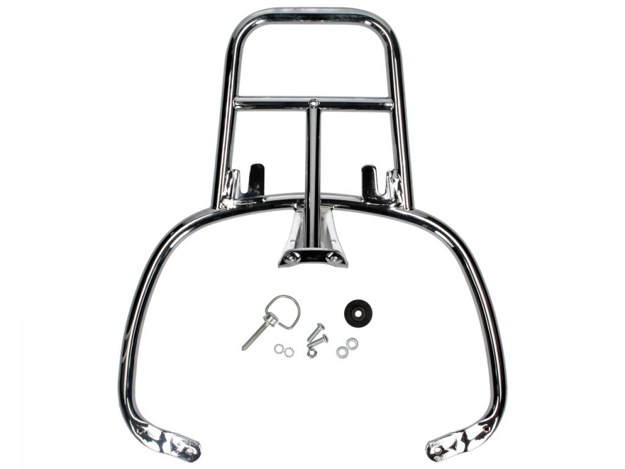 Gepäckträger hinten chrom für Vespa Primavera / Sprint / Elettrica