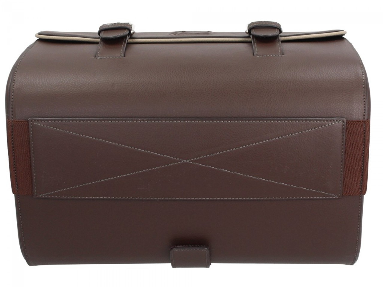 Original Vespa Ledertasche 70 Jahre Version - Braun
