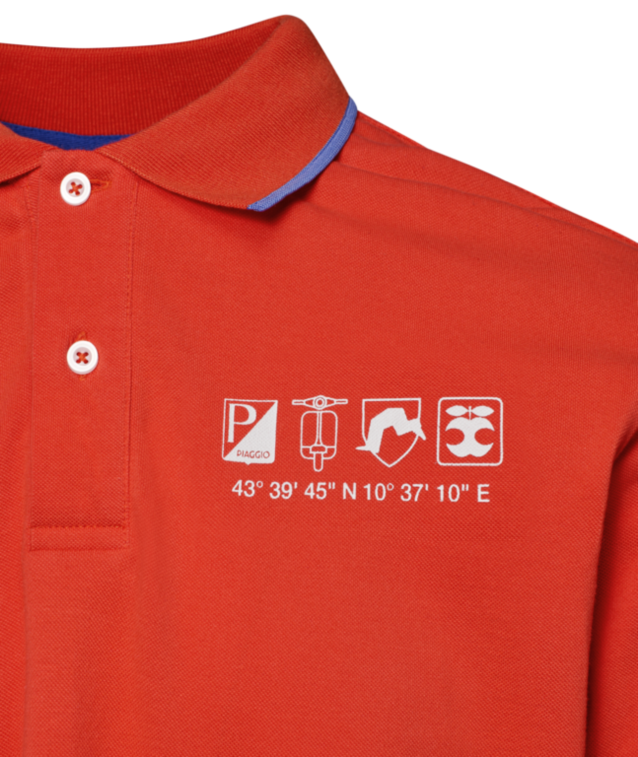 Vespa Polo Shirt Flame orange DEC-Kollektion