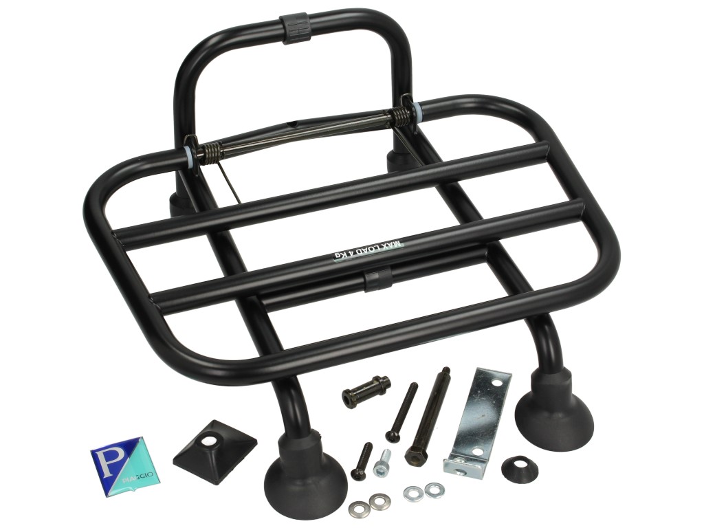 Klapp-Gepäck-Träger vorne Vespa Primavera / Sprint - schwarz