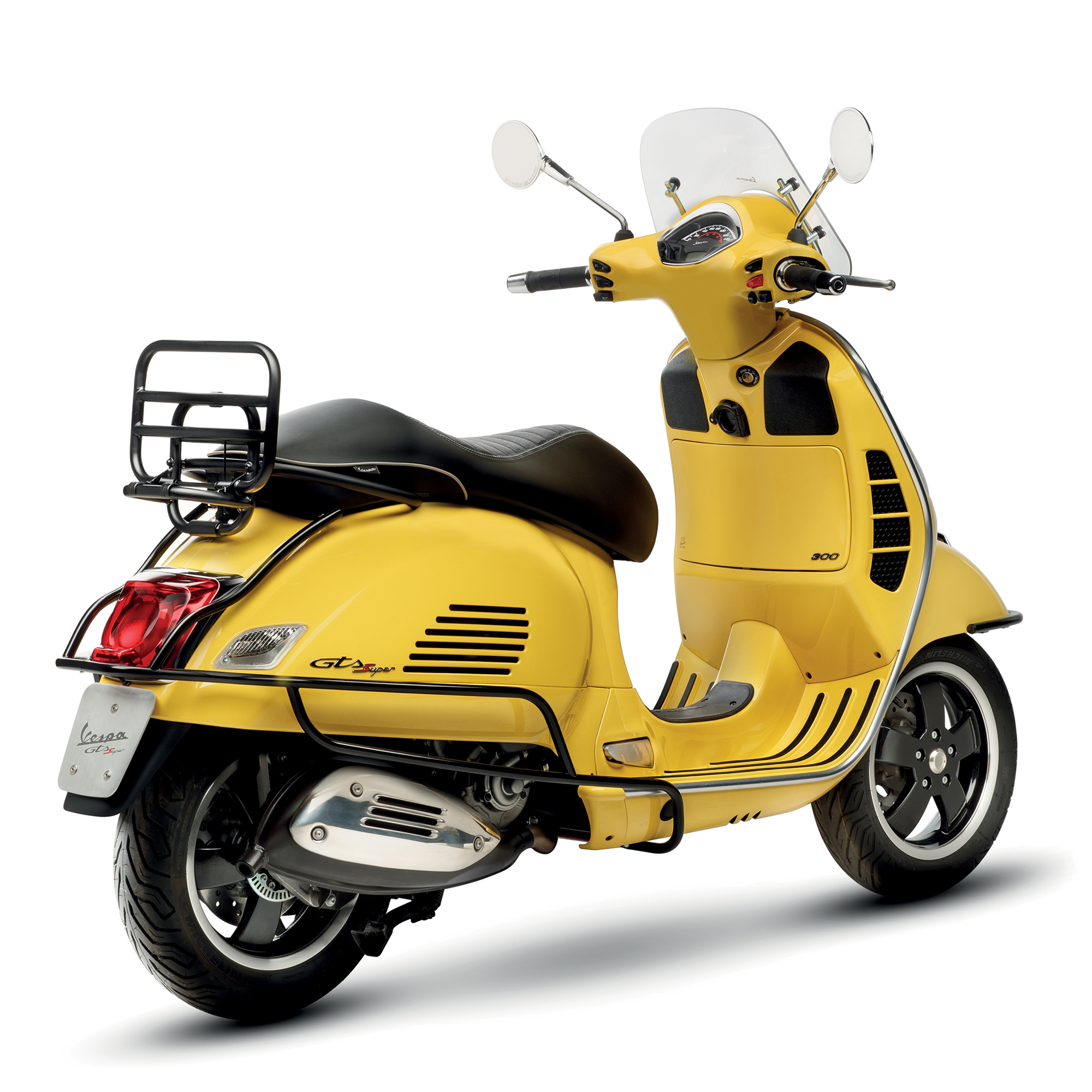 Original Gepäckträger klappbar hinten schwarz für Vespa GTS/GTV