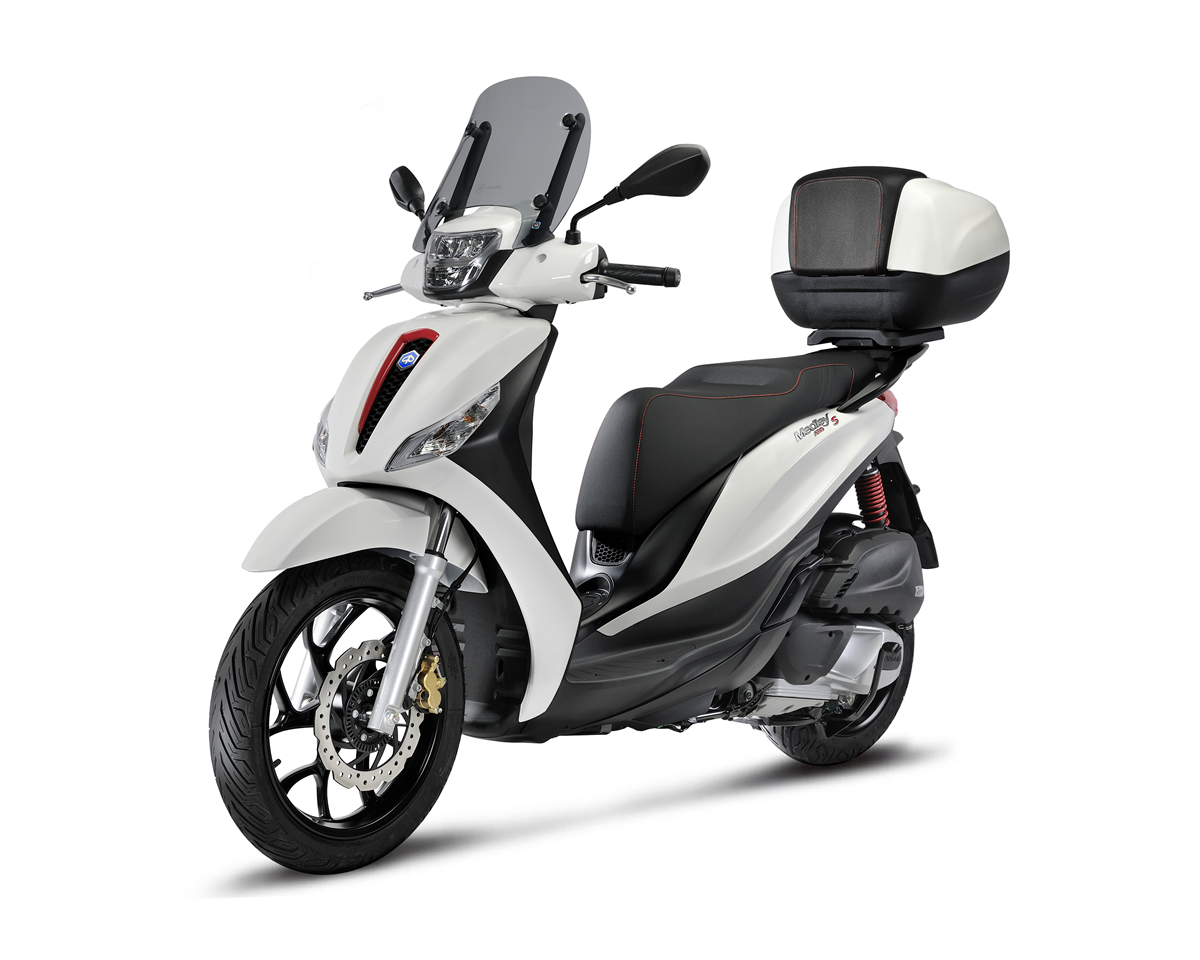 Sport Windschutzscheibe komplett, getönt für Medley Original Piaggio