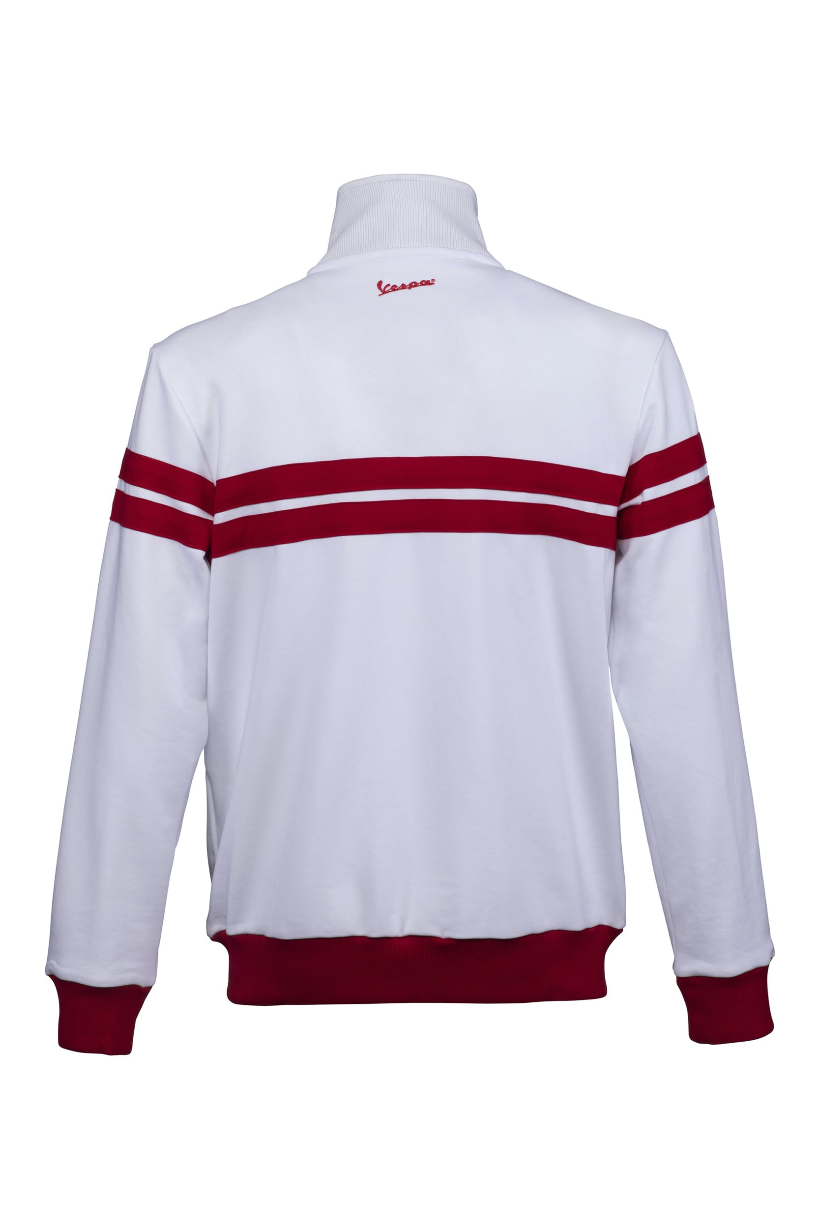 Vespa Sweatshirt Jacke Racing Sixties 60s weiss / rot