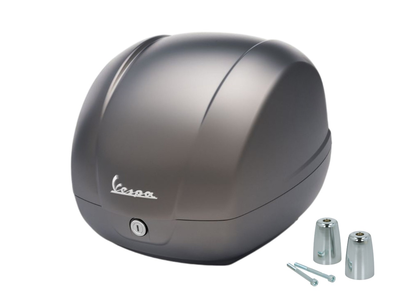 Original Topcase 36L matt grau G22 für Vespa GTS 125/310 und GTV 310