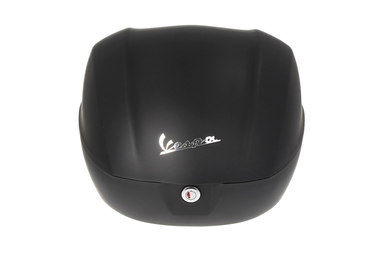 Topcase Kit 32L schwarz matt, Rückenpolster schwarz, Gepäckträger chrom für Primavera/Sprint