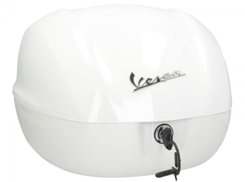Vespa Topcase 32L weiß glänzend 544 ohne Rückenlehne