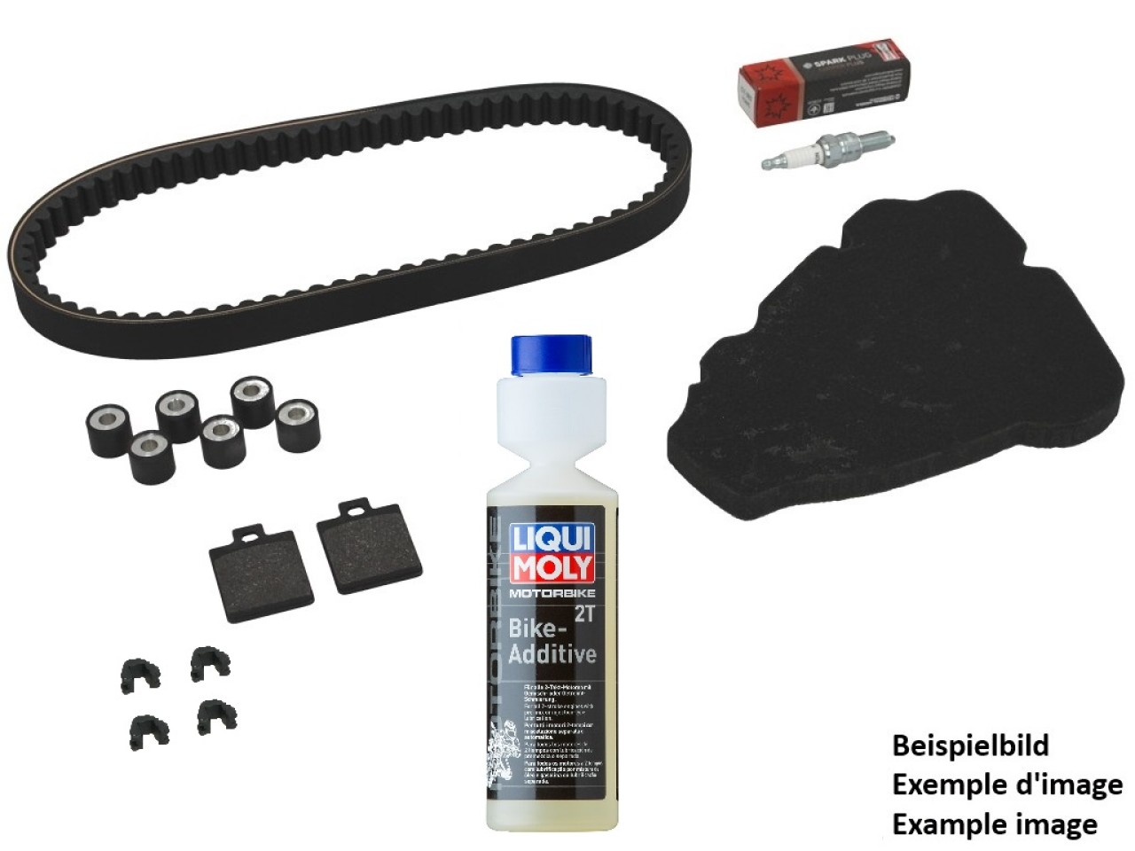 Inspektionskit Premium (OEM) mit Bremsbelägen + Additiv Piaggio MP3 400 HPE 2020>