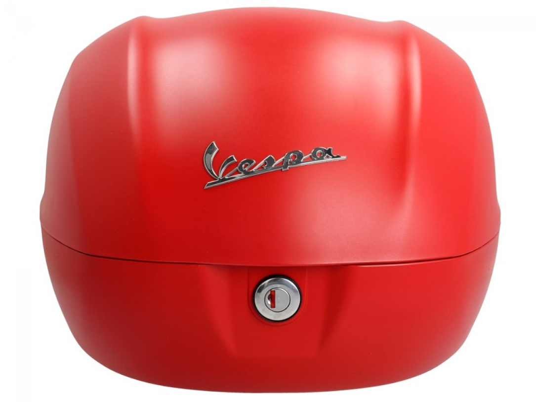 Original Topcase 32 l. für Vespa Primavera rot dragon matt 896/A