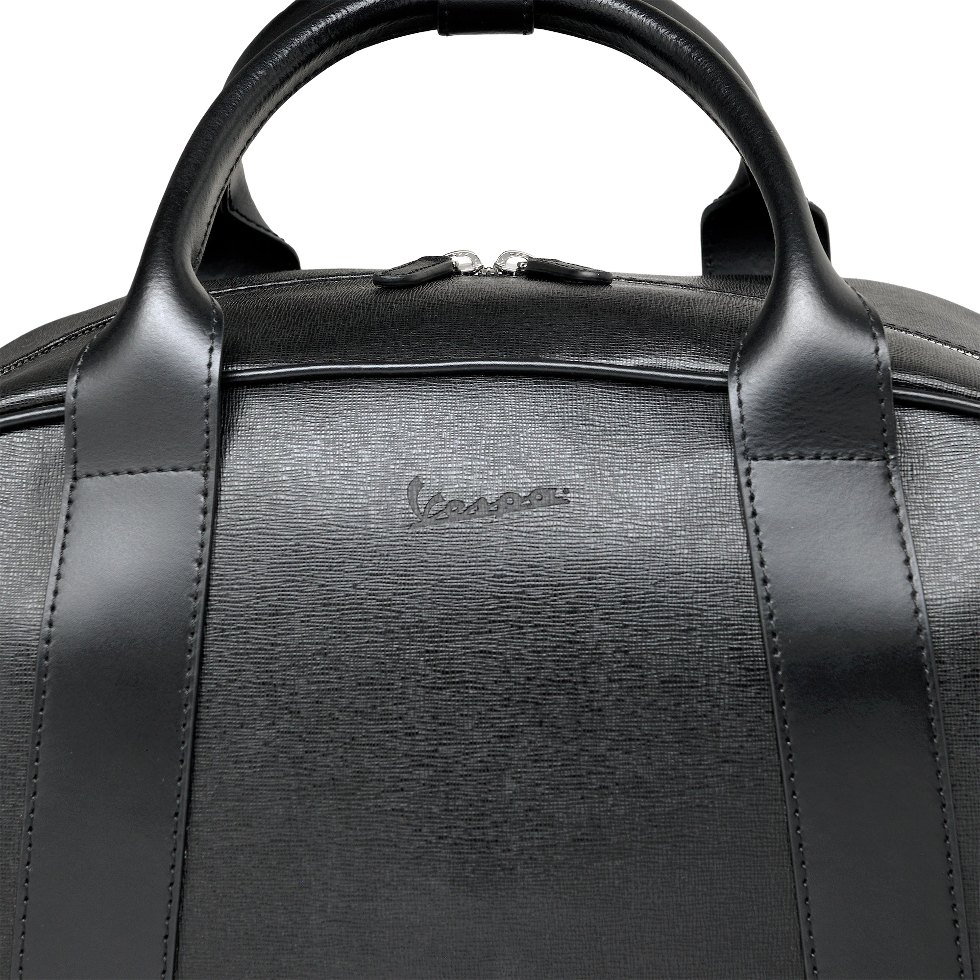 Original Vespa Heck-Ledertasche für GTS - schwarz