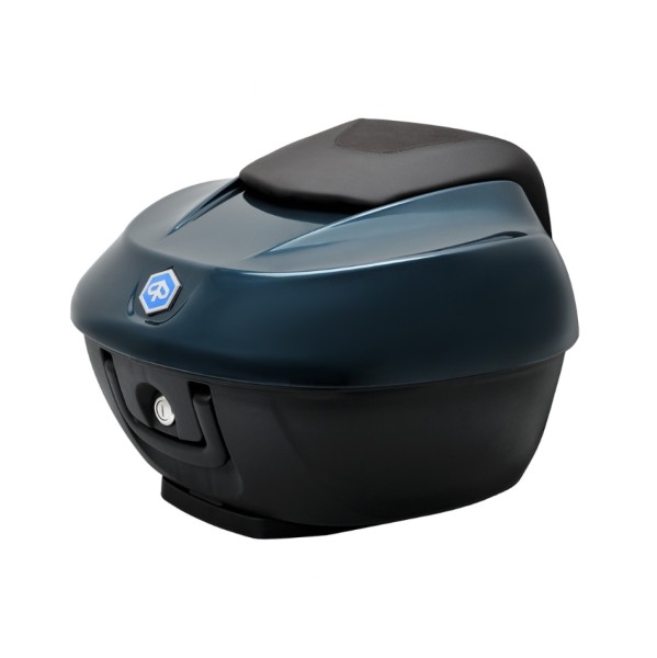 Top Case Kit 36 l. Blau Oxygen B12 Original Piaggio für Beverly HPE (inkl. Halteplatte)