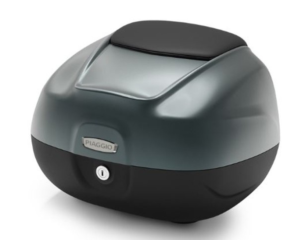 Top Case 37L mit Rückenlehne für Piaggio MP3 HPE 530 Exclusive - grigio titanio 742/B