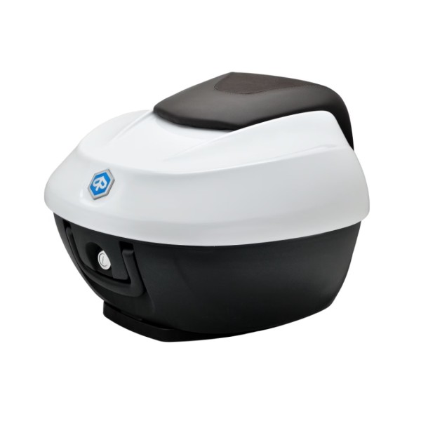 Top Case 36L für Piaggio Beverly HPE 310 / 400 mit lackiertem Deckel - weiß 533