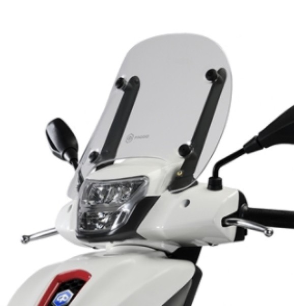 Sport Windschutzscheibe komplett, getönt für Medley Original Piaggio