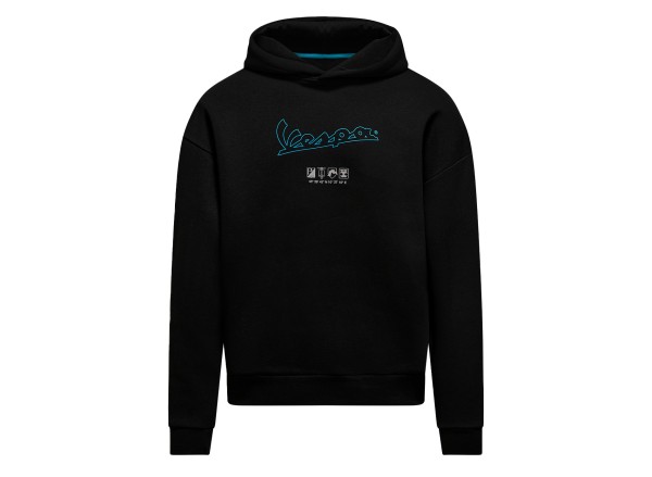 Vespa Hoodie schwarz DEC-Kollektion
