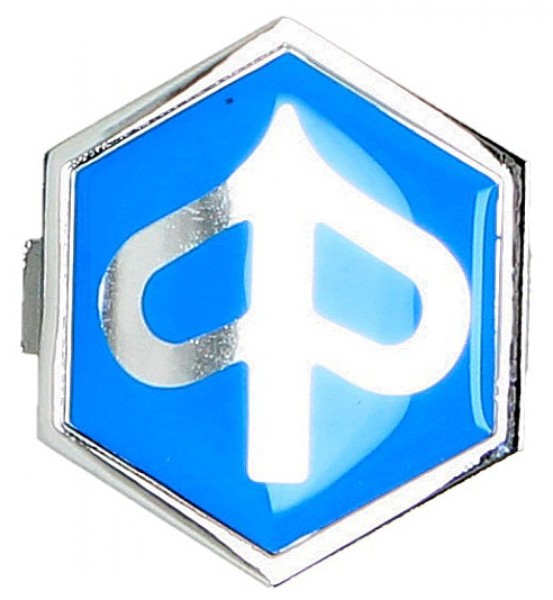 Emblem "PIAGGIO" Kaskade, blau