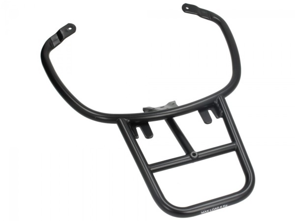 Gepäckträger hinten schwarz matt für Vespa Primavera / Sprint / Elettrica